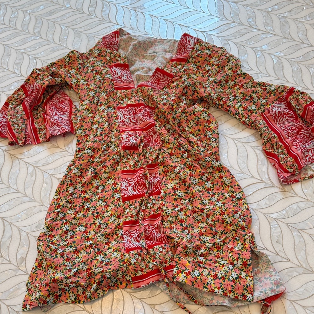 Floral Red cover up